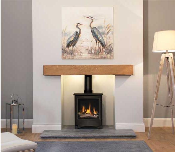 Newman fireplaces Oak Effect Stone Beams - Telford