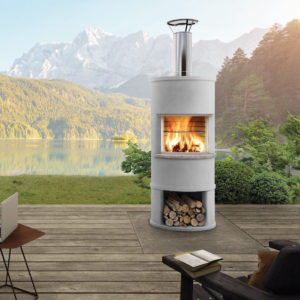 Roma outdoor fireplace