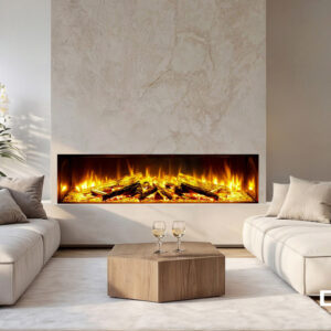 Celsi DLX 1600 with Natural Oak logs