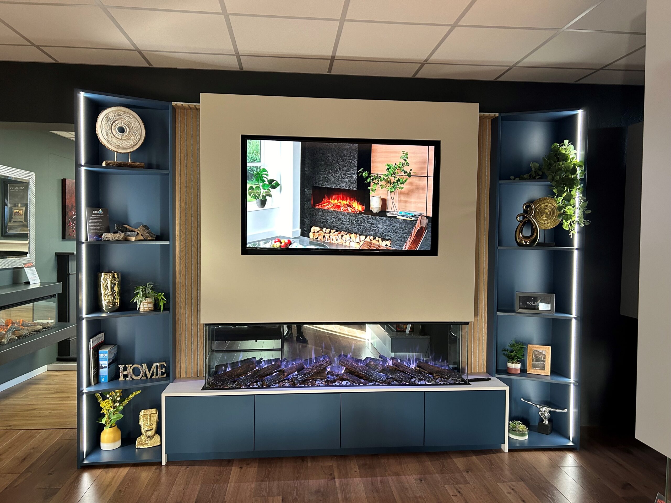 Transforming Your Home with an Electric Fire Media Wall