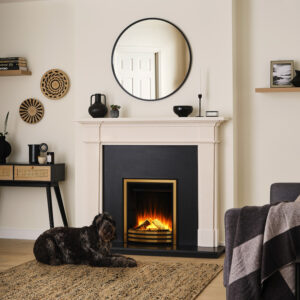 British Fires Sway with Classic Black & Brass frame