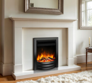 Celsi Ultra Autograph Black Nickel & Black electric fire