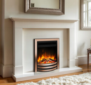 Celsi Ultra Autograph Rose Gold & Black electric fire