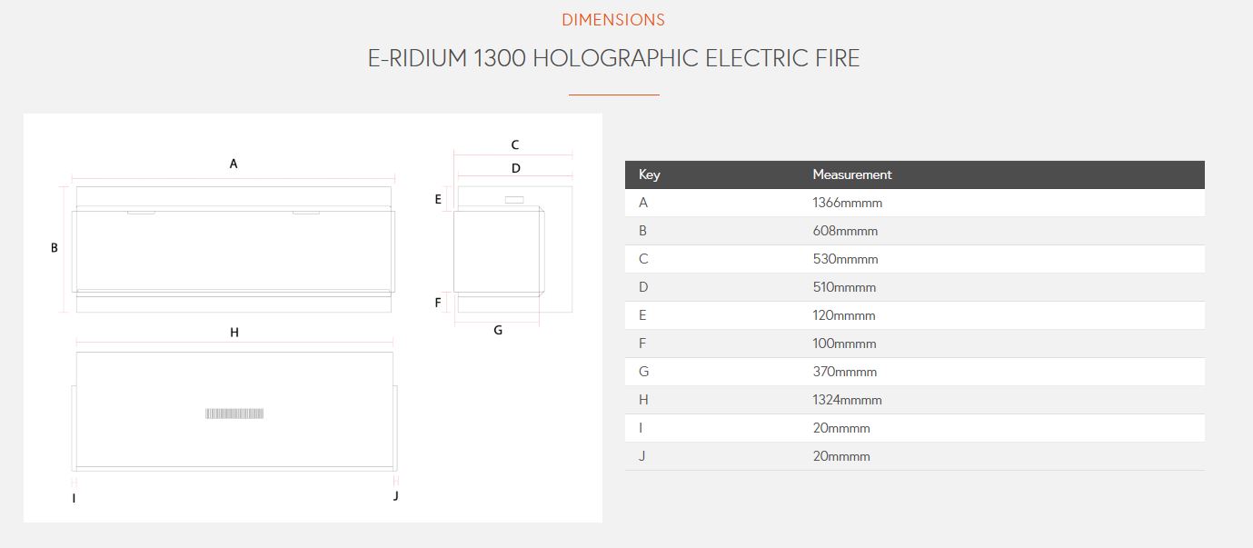 Dimensions E-Ridium 1300