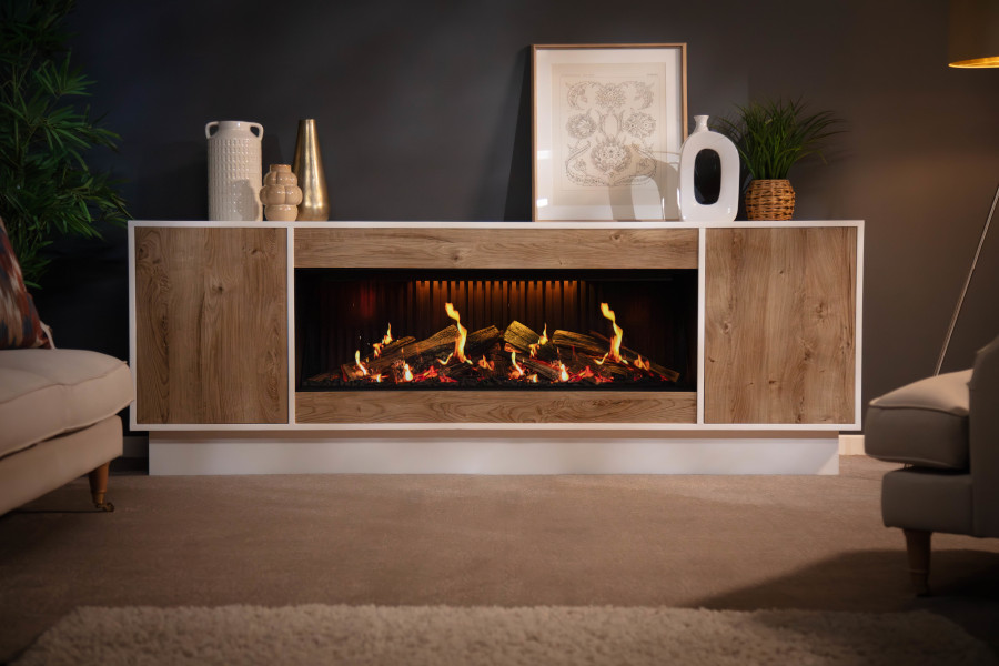 Flamerite E-Ridium 1500 holographic electric fire