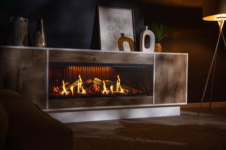 Flamerite E-Ridium 1800 holographic electric fire