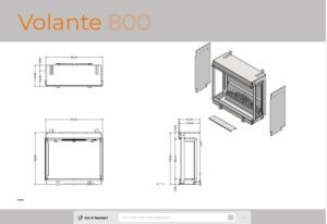Volante 800T dimensions