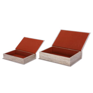 Book boxes open