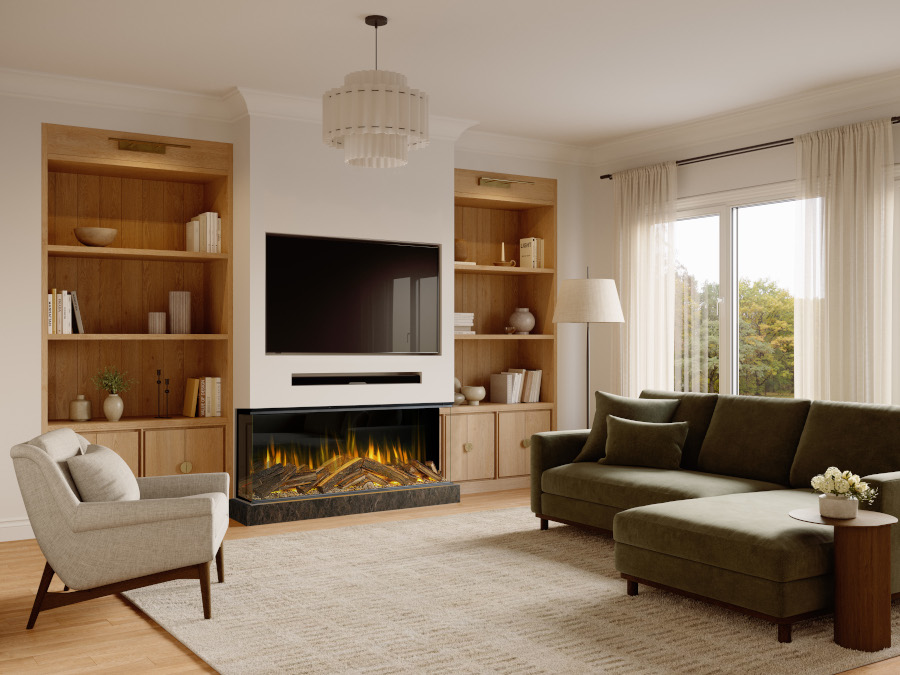 Evonic Volektra 1560 electric media wall fire