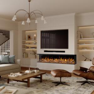 Evonic Volektra 2100 electric fire for media walls