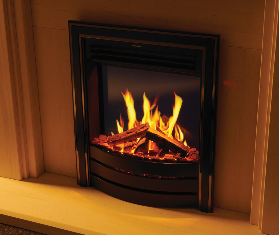 TrueFlame 16 inch High Flame Black Background
